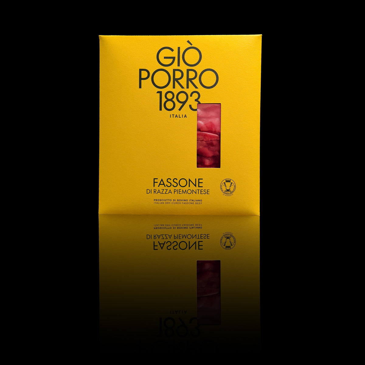Busta Fassone di razza piemontese GIÒ PORRO 1893 Prosciutti di bovino